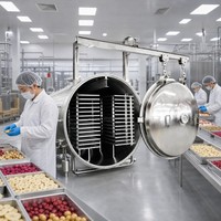 Lyophilisateur sous vide JXFD-300, capacité de 300 kg, machine de lyophilisation en acier inoxydable SUS304 pour la transformation alimentaire