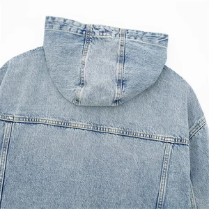 2025 hommes coupe ajustée Viscose Denim veste Logo personnalisé Style Vintage OEM ODM vente en gros prix d'usine décontracté hiver respirant - Product Image 4