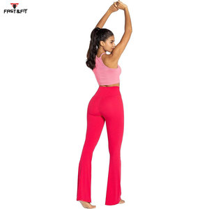 High Quality Satin Jogger Sweatpants for Women ODM Supply Winter Flare Pants with Flat Front Design and Logo - Product Image 6