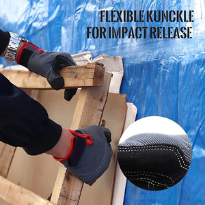 ถุงมือหนังสังเคราะห์ระบายอากาศสำหรับผู้ชายที่ใส่ใจแฟชั่นใช้งานได้นาน - Product Image 6