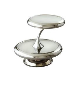 Metal Aluminium Decorative Kitchen Ware Dining Table Party Used <b>Cake</b> Stand Silver Two <b>Tier</b> Custom Shape - Product Image 6