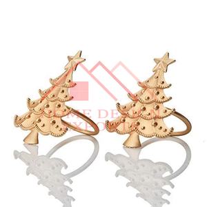 Anneau de serviette tournesol pour mariage et fête, anneau de serviette fleur en métal de haute qualité pour noël anneau de serviette feuille Unique - Product Image 4