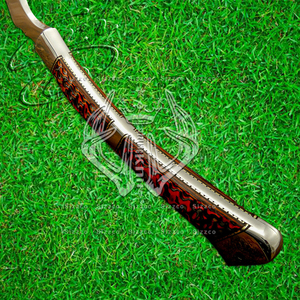 Lưỡi Rìu Nghệ Thuật Tráng Gương Toàn Bộ Bằng Thép Tang D2 Tùy Chỉnh Đẹp 13 Inch Rìu Tomahawk Siêu Sắc Bén Gỗ Lạ, Quà Tặng Tốt Nhất - Product Image 5