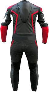 Combinaison de course personnalisée de haute qualité dernier style veste de moto en cuir véritable respirant imperméable OEM équipement de course en deux pièces - Product Image 3