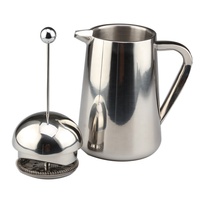Capacité de 1,0 l, brasseur en acier inoxydable à double isolation, cafetière à presse française