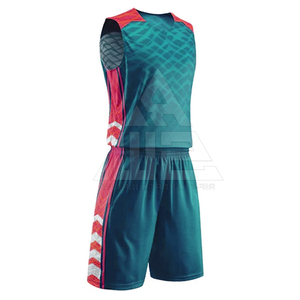 Custom Sublimated Basketball Uniform <b>Set</b> Moisture Wicking Breathable Quick Dry Geometric Print Tank <b>Top</b> And Shorts For Adults - Product Image 1