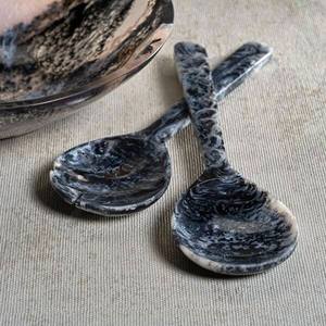 Juego de Servidores de Ensalada Pequeños de Madera Natural Mirha International Handicraft con 2 Espátulas, Utensilios Hechos a Mano Sostenibles, Aptos para Congelador - Product Image 1