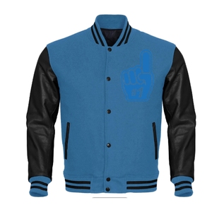 Chaquetas Varsity Letterman de Alta Calidad, Cuerpo de Lana, Mangas de Cuero Genuino, Ropa de Invierno, Chaqueta Varsity Letterman Elegante para Hombre 2024 - Product Image 5