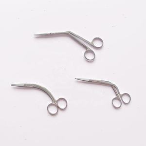 ENT Angled Surgical <b>Scissors</b> Stainless Steel Medical Instrument Set for Precision Cutting in Clinics MOL <b>Safety</b> Standard - Product Image 2