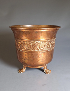 Jardinières décoratives en métal de grande taille, en cuivre antique, pour plantes succulentes, pour la décoration de jardin extérieur moderne - Product Image 2