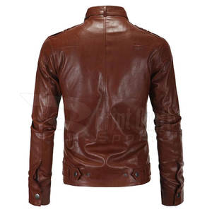 Veste d'hiver de rue haute pour hommes, cuir léger de haute qualité, logo personnalisé, matériel de toile de mode, nouvelle lettre haute - Product Image 2