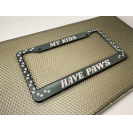 Marcos de Matrícula de Aluminio para Automóviles Love Pets con Huellas de Patas, Marco de Matrícula de Primera Calidad - Product Image 6