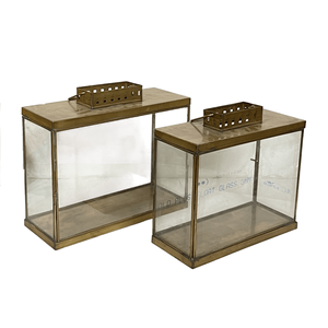 โคมไฟรูปตัวทีโลหะและแก้วแบบตั้งทำด้วยมือโคมไฟโลหะโบราณทำจากโลหะทอง - Product Image 3