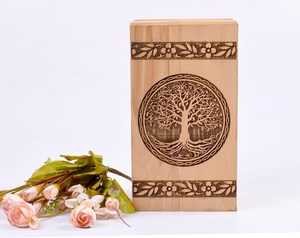 Handmade Steam Beech Wood Urn <b>for</b> Human <b>Ashes</b> - Tree of Life Urn <b>Box</b> - Personalized Cremation Urn <b>for</b> <b>Ashes</b> Smooth Finish - Product Image 2