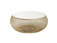 Vaisselle en fil de fer et marbre de style américain Articles de maison décoratifs Fancy Hotels Zone d'attente Table d'appoint fabricant de gros Exportateur
