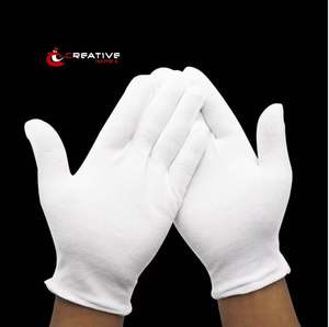 ถุงมือผ้าฝ้าย100% นุ่มสีขาวสำหรับใช้งานกลางแจ้งถุงมือและถุงมือระบบตรวจจับเข็มสัมผัสหน้าจอสัมผัสทนทานเป็นมิตรกับสิ่งแวดล้อมใช้ได้ทั้งสี่ฤดูกาล - Product Image 5
