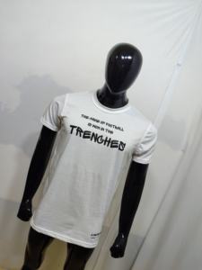 เสื้อยืดโพลีเอสเตอร์/คอตตอน ยูนิเซ็กซ์ พิมพ์ลาย DTG โลโก้สั่งทำได้ ขายส่ง เสื้อยืดผู้ชาย ทรงปกติ ผ้าเนื้อนุ่ม 260 กรัม ผ้าถักเนื้อแน่น - Product Image 4