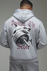 Sudadera con capucha de gran tamaño activa para hombre de alta personalización para hombre, sudaderas con capucha mezcladas estampadas de algodón, sudaderas con capucha para hombre, nuevo diseño básico de gran tamaño - Product Image 2