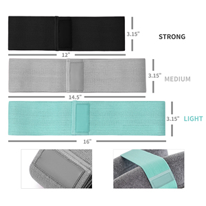 Bandas de botín de Yoga sublimadas personalizadas con Círculo de cadera profesional, bandas de resistencia de tela, fabricación de bandas de resistencia de varios colores - Product Image 2