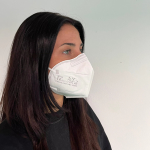 Mascarillas Faciales Desechables de 5 Capas, Certificadas FFP3 EN149, de Tela No Tejida, con Clip Nasal Ajustable - Product Image 2