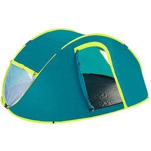 210x240x100 cm verde giallo impermeabile all'aperto tenda da campeggio per famiglie 4 persone automatica stile Pop-Up - Product Image 1