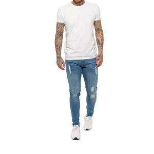 กางเกงยีนส์สำหรับผู้ชายกางเกงยีนส์ผ้าเดนิมแห้งเร็วผ้าเดนิมแบบลำลองสำหรับผู้ชายผ้าเดนิมแบบหลวมงานตามสั่ง - Product Image 2