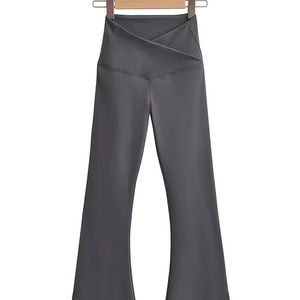 Dulce Casual comodidad modestia aseada mujeres V corte elástico grueso cómodo suave secado rápido polar Yoga gimnasio desgaste niñas Pantalones - Product Image 1