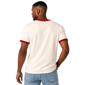 T-shirt Kappa Alpha Psi Kream-Premium en chenille avec lettres brodées, coupe standard, en coton de qualité supérieure, vêtement de fraternité grecque - Product Image 2