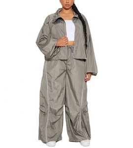 Chaqueta Deportiva Ligera de Nailon de Primera Calidad para Mujer, Ropa Casual Transpirable con Cremallera, Chaqueta Cortavientos, Chándal de Talla Grande - Product Image 3