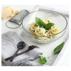 Tazón para servir de forma redonda de vidrio transparente con tema establecido con diseño de cangrejos Excelente calidad para servir - Product Image 1