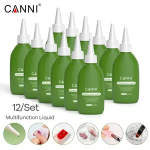 CANNI 120ML 다기능 액체 네일 아트 폴리 네일 젤 얇은 슬립 솔루션 젤 폴란드어 스티커 레이어 리무버 액체