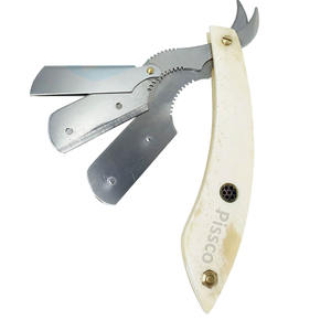 Herramienta de Barbería Personalizada para Salón, Navaja de Afeitar Plegable de Acero Inoxidable para Cortar el Cabello, Navaja Recta de Acero Inoxidable - Product Image 5