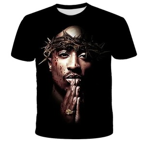 เสื้อยืดผ้าฝ้ายพิมพ์ลายกราฟิกสำหรับผู้ชายเสื้อแนวสตรีทร็อคแนววินเทจเสื้อยืดแฟชั่นแขนสั้นขนาดใหญ่พิเศษสำหรับ3D - Product Image 2