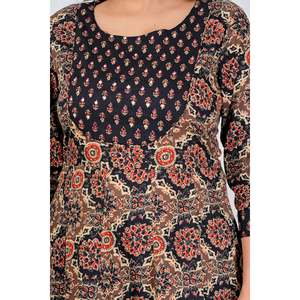 Conjunto de Kurta Floral con Dupatta y Salwar Kameez, Ropa Étnica India Banarasi - Product Image 2