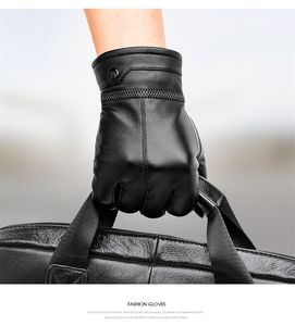 Gants en cuir classique pour hommes - Product Image 4