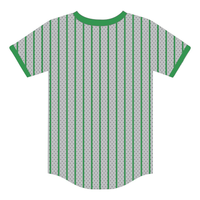 Jersey de Béisbol Gris Legacy, Ropa de Hermandad Griega, Jersey Deportivo Rosa y Verde para Mujer, Transpirable, 100% Malla