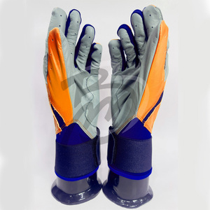 Guantes de bateo de béisbol de cuero antideslizante de alta calidad Venta caliente para jóvenes y adultos - Product Image 4