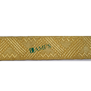 Vente en gros Tresse en mylar en or de qualité supérieure Garnitures de fil d'or uniformes Tresses - Product Image 4