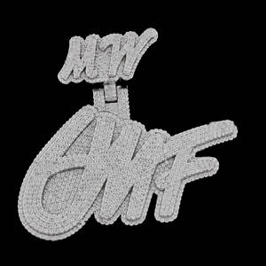 Pendentif lettre entièrement glacé Hip Hop Bling Diamond 925 Sterling Silver Custom Lab Grown Diamond Fine Jewelry Pendentifs & Charms - Product Image 1
