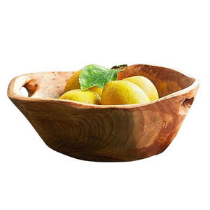 Bol à salade en bois d'acacia de haute qualité, artisanat, design moderne et luxueux, facile à nettoyer, idéal pour les fêtes à domicile, écologique - Product Image 1