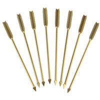 Piques à cocktail en forme de boule très vendues, en acier inoxydable doré, agitateurs à boissons, bâtonnets à mélanger, brochettes réutilisables pour garnitures, cure-dents pour apéritifs