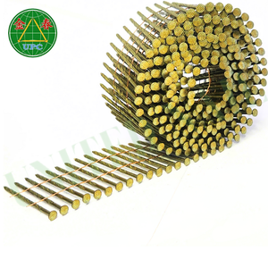 Clous en bobine d'acier de 1 à 3/4 pouces avec tête à damier lisse/vis/anneau Tailles personnalisées Fabriqué au Vietnam Usine pour palettes en bois - Product Image 2