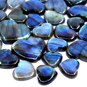 Natural Blue Flashy Labradorite Smooth Heart Shape Carved Gemstone 12-20mm High Quality <b>Crystal</b> <b>Healing</b> Stone for Jewelry Making - Product Image 5