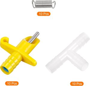 8mm in acciaio di plastica coniglio capezzolo bevitore giallo piccolo animale capezzoli bevitore nuovo stato automatico coniglio capezzolo bevitore - Product Image 4