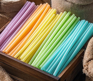 Ustensiles à boire en paille de riz de haute qualité biodégradables | Alternative en plastique 100% naturelle biodégradable écologique et sûre - Product Image 4