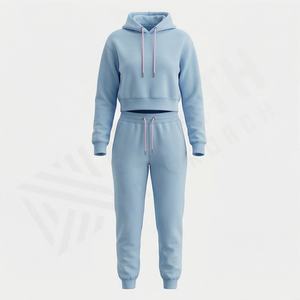 Conjunto Deportivo Informal de Gran Calidad para Mujer, con Brillantina y Pedrería, Traje de Dos Piezas para Otoño e Invierno, Ropa de Estar en Casa Suave - Product Image 1