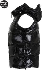 Wholesale Men's Winter Jacket Custom Lightweight Cotton Puffer <b>Gilet</b> Quilted Vest Sleeveless <b>Hooded</b> Collar High OEM Service - Product Image 4