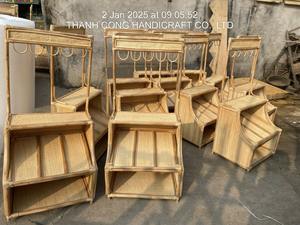 Cabecero de mimbre superventas, diseño de medio círculo, respaldo de cama de bastón hecho a mano para decoración de dormitorio bohemio en Vietnam - Product Image 4