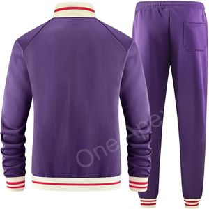 Conjunto de chándal de estilo para hombre, chaqueta ajustada con cremallera para correr, ropa deportiva con logotipo personalizado, chándal Premium de algodón 100% - Product Image 2