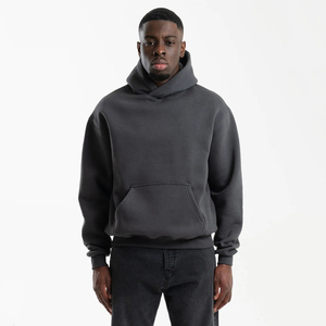 <b>Workout</b> Clothing Pullover French Terry Cotton Fleece Blank Heavyweight Hoodie Custom Printing Embroidery Logo Men <b>Hoodies</b> - Product Image 1